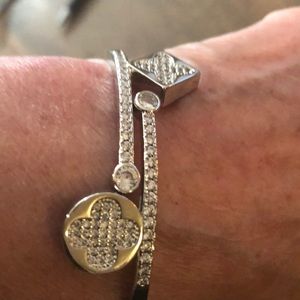 NWT bangle bracelets with cz design!